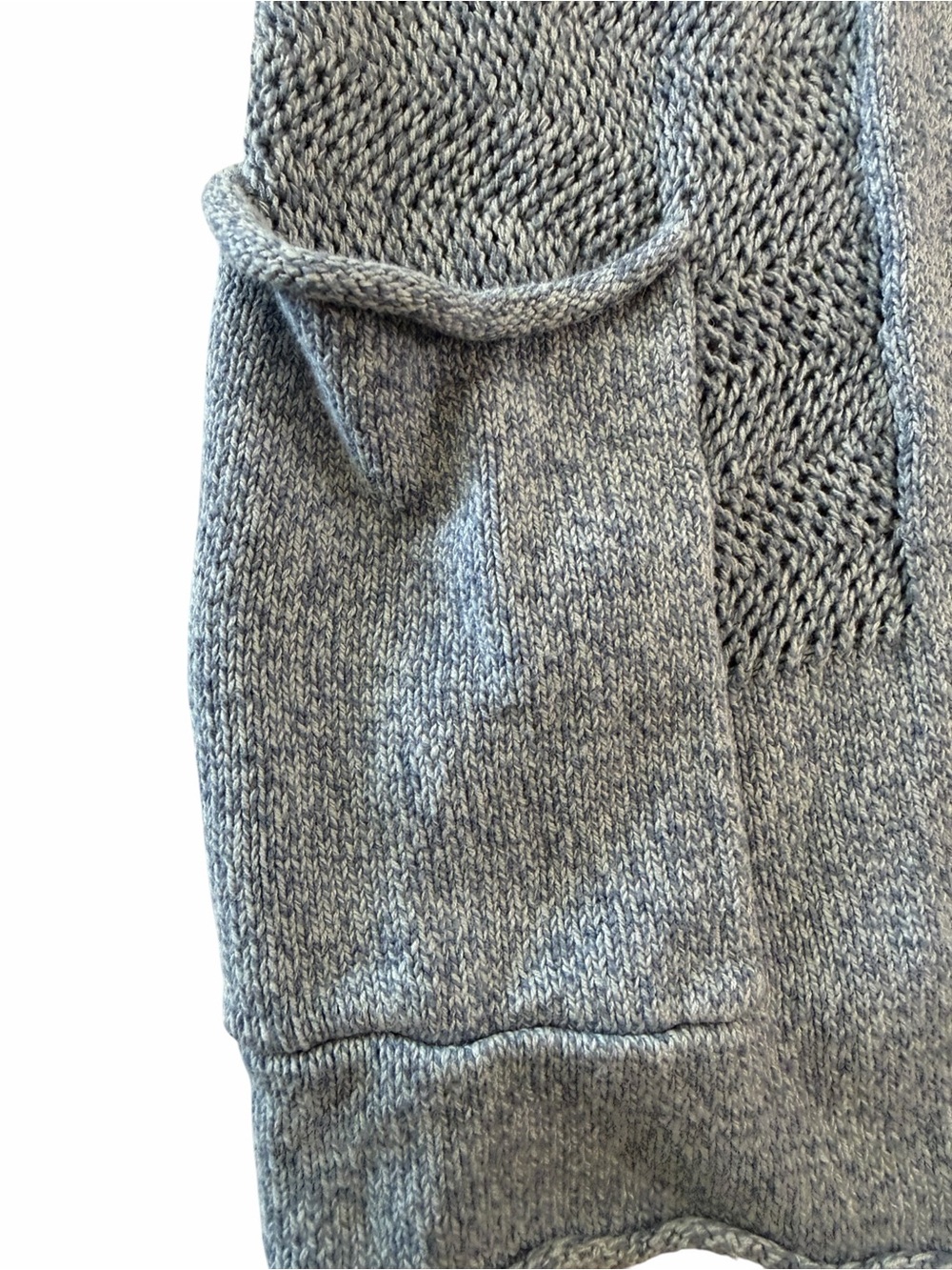 Eddie Bauer Light blue Hooded Open-Front Cardigan - Picture 3 of 6